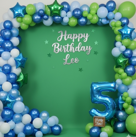 5' x 8' Party Photography Backdrop Green Screen - Picture 2 of 4